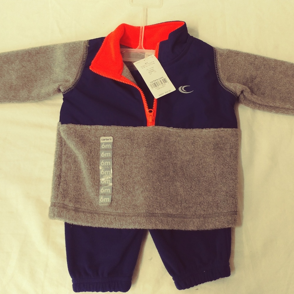 Carter's 1/2-Zip Pullover Jacket & Pants Set